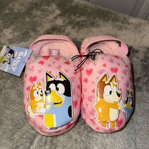 Bluey Pink Slippers Girls Sz 7/8